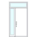 Single Door (L SIdelite & Transom)