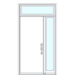 Single Door (R SIdelite & Transom)